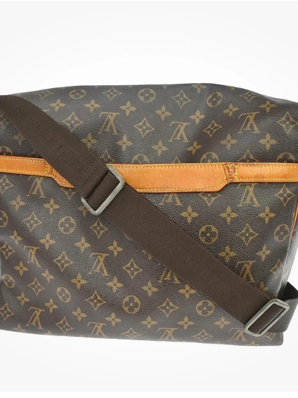Louis Vuitton Monogram Messenger Bag in Brown with Gold Hardware